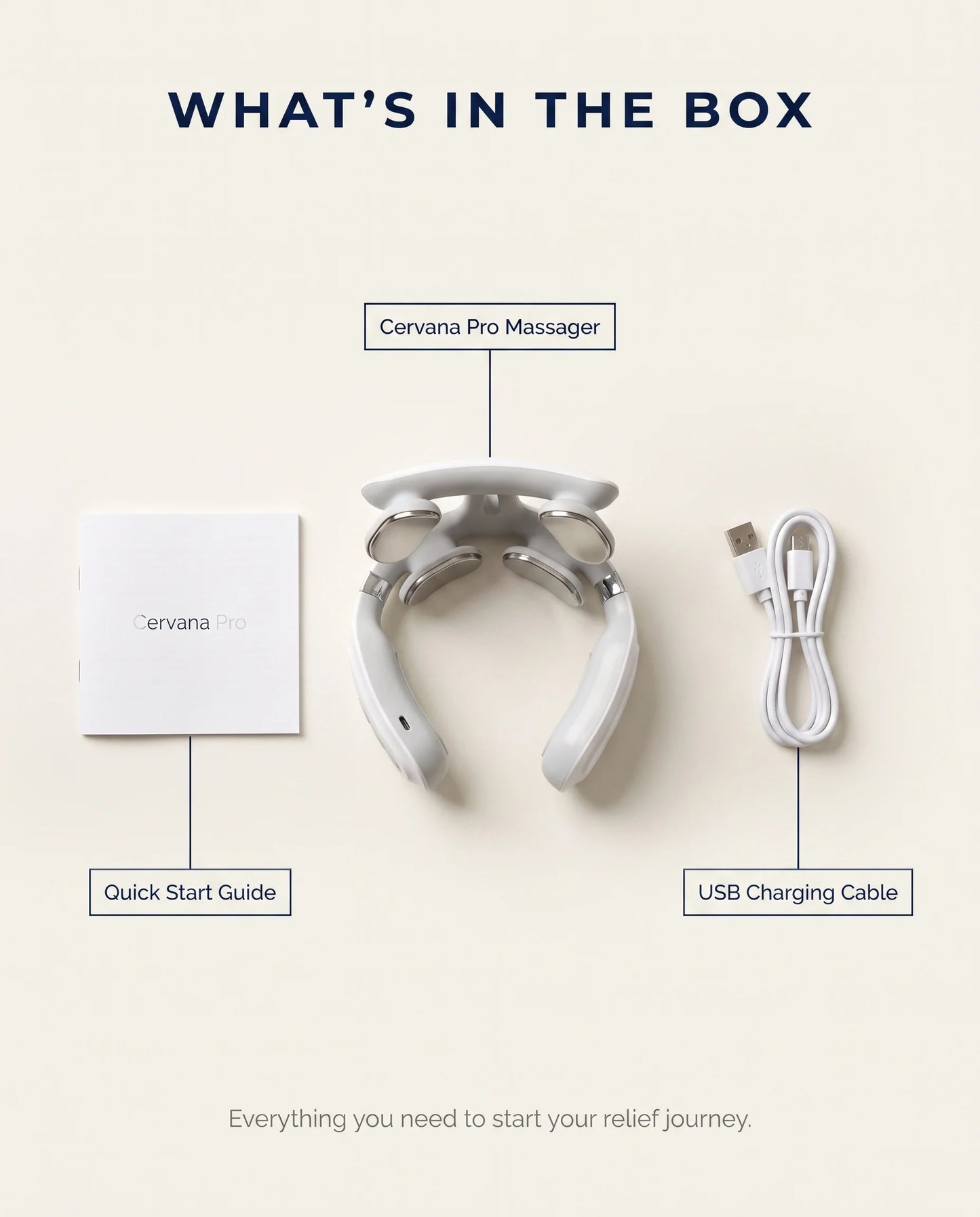 The Cervana Pro - 4-Head Neck Massager with Heat Therapy