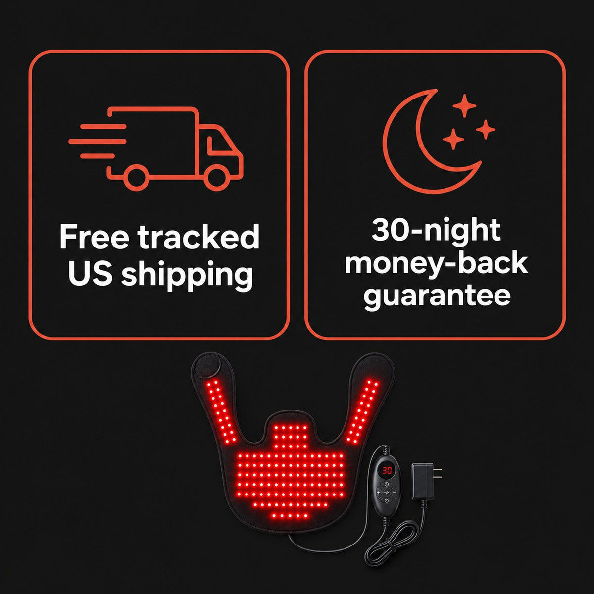 Photon Shoulder Cape, free US shipping and 30-night guarantee